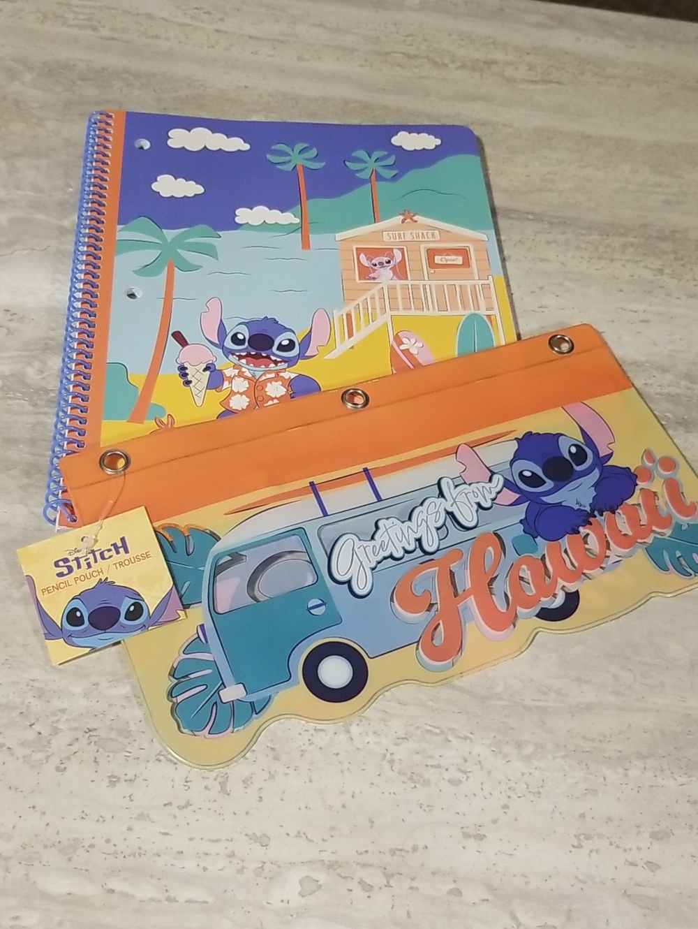 Back To School Stitch Notebook And Pencil Case